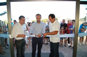 Momento de la inauguración de las nuevas instalaciones en Cheste.