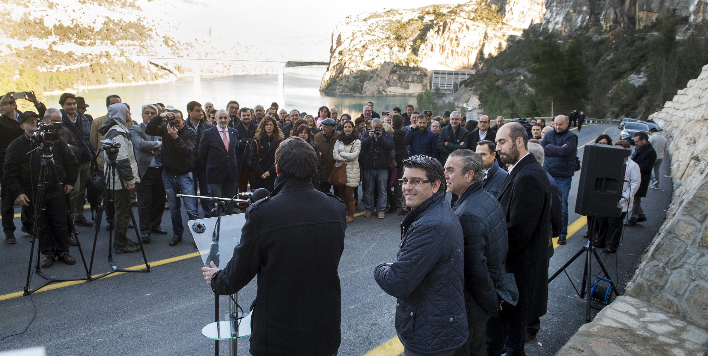 El presidente de la Diputacón, Jorge Rodríguez, se dirigió a los asistentes al acto oficial. Foto: R. A.