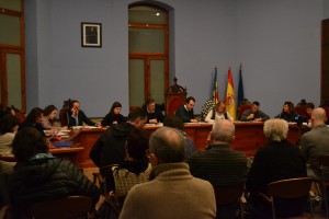 Uno de los momentos del pleno celebrado esta semana en Cheste.