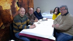 Reunión mantenida entre los miembros de la ADC e Izquierda Unida.