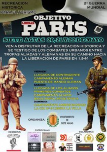 IIGMSieteAguas Cartel de la recreación histórica.