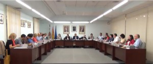 Una imagen del pleno extraordinario realizado días atrás en La Pobla de Vallbona.