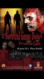 Cartel del Survival Zombie de Buñol.