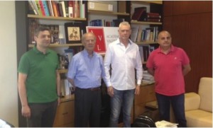Un momento de la reunión mantenida días atrás.