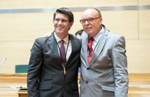 JORGEPEPERUIZ El presidente, Jorge Rodríguez, con Pepe Ruiz.