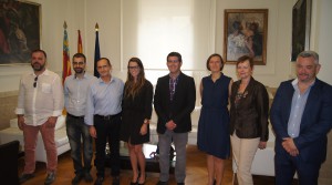 SONY DSC El presidente de la Diputación, Jorge Rodríguez, ha recibido a la coordinadora del proyecto.