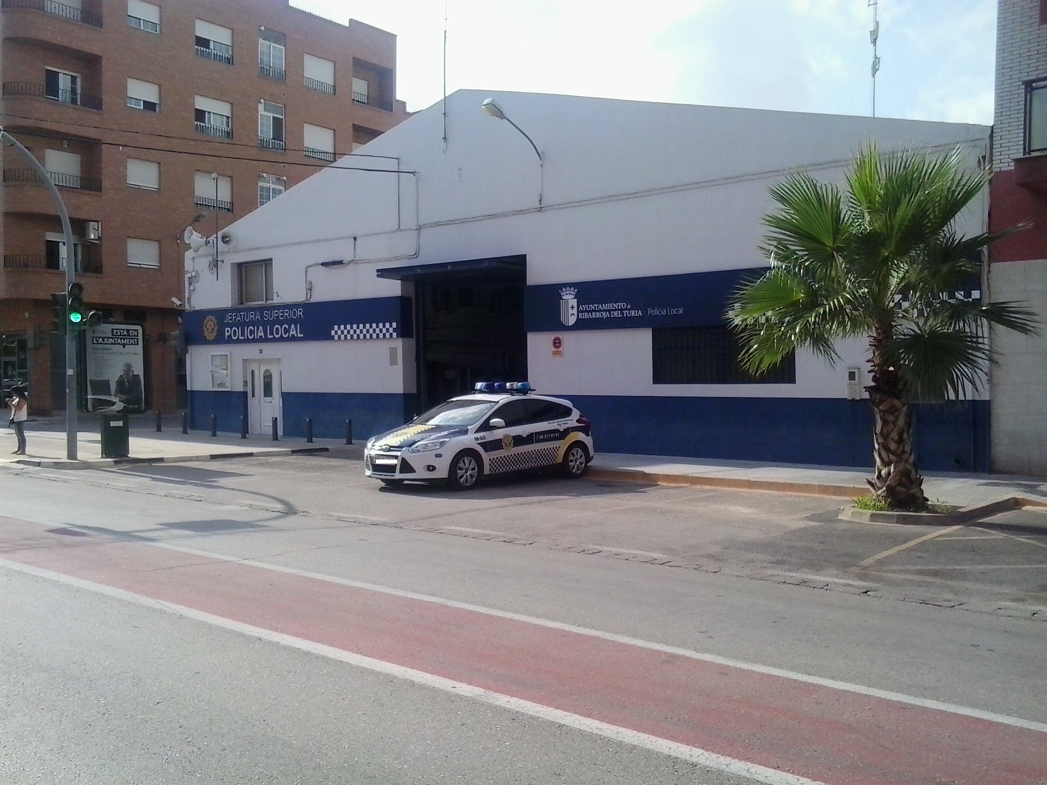 Instalaciones de la Policía Municipal en el municipio de Riba-roja.