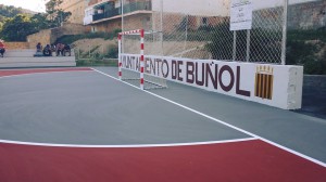 deporte Instalaciones del polideportivo de la piscina municipal de Buñol.