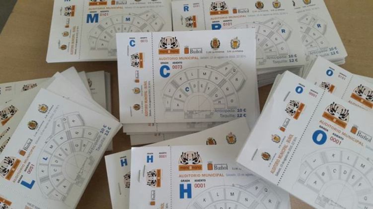 Entradas para el concierto "Mano a mano" de Buñol.
