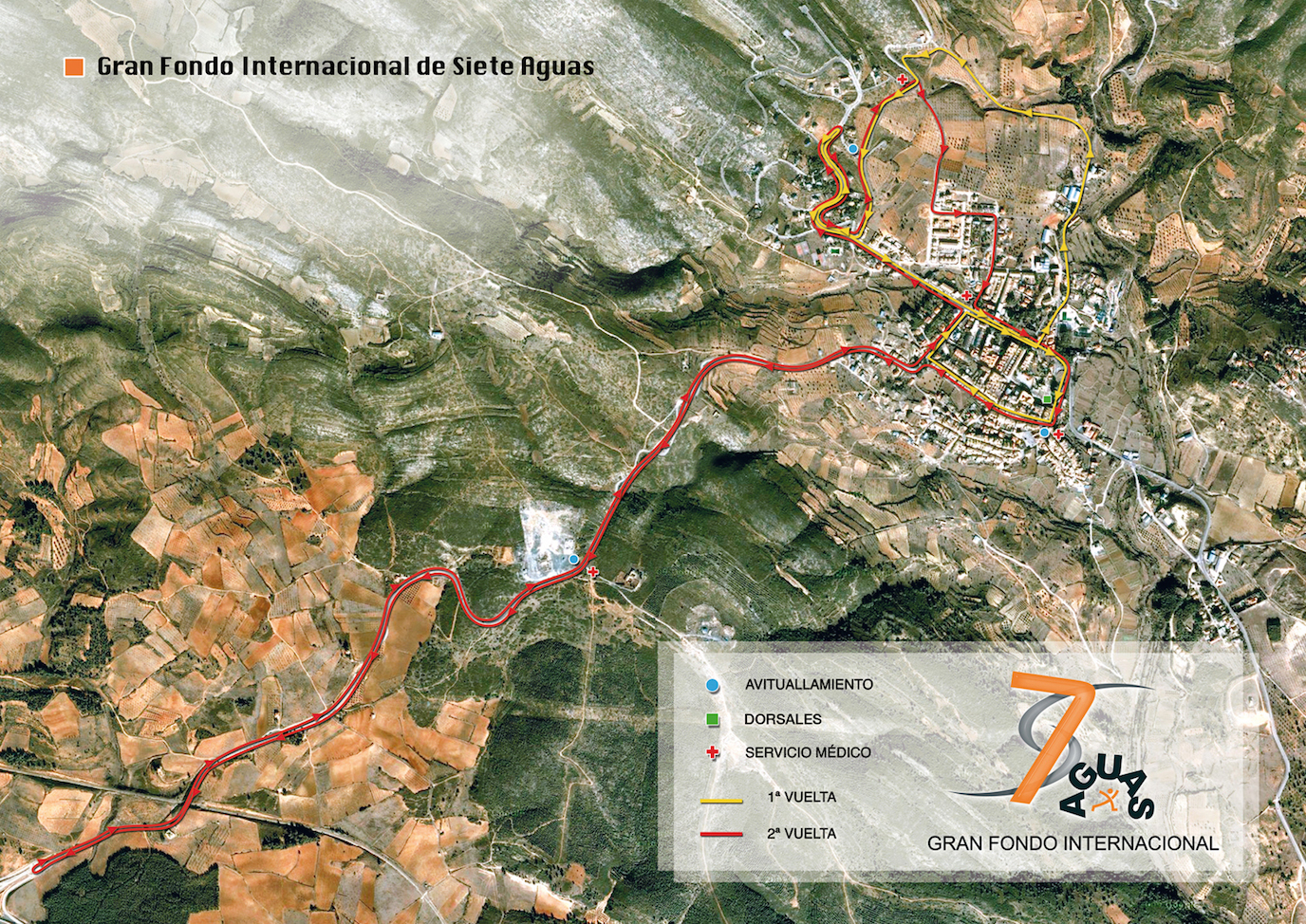 Recorrido del Gran Fondo Siete Aguas de la edición de este año.