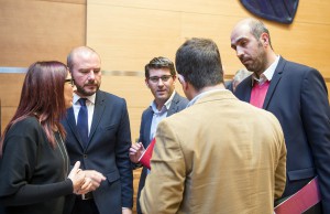 PlenoDipu Jorge Rodríguez y los diputados Mª Josep Amigó, Pablo Seguí, Toni Gaspar y Emili Altur.