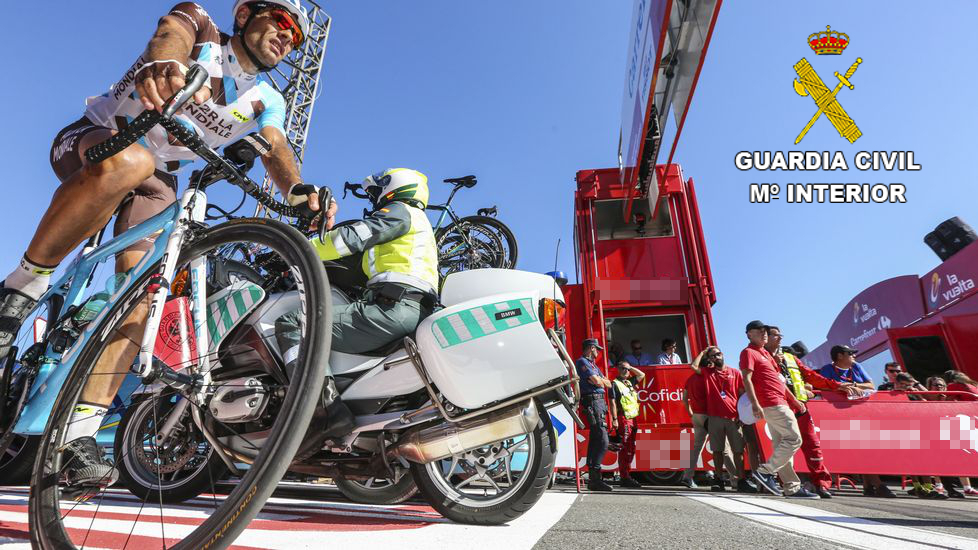 La Guardia Civil de Valencia establece un dispositivo de Seguridad con motivo de la Vuelta Ciclista a España, de mas de 70 agentes.