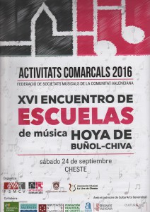 Cartel del encuentro en Cheste.