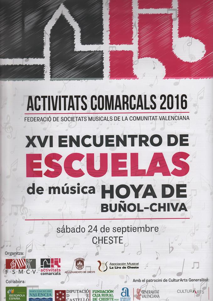 Cartel del encuentro en Cheste.