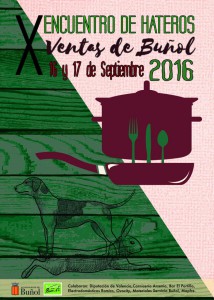 Cartel del décimo encuentro de hateros de Buñol.