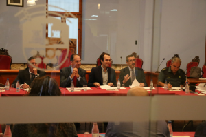 Chestejunta Reunión de la Junta de Seguridad desarrollada en el Ayuntamiento de Cheste.