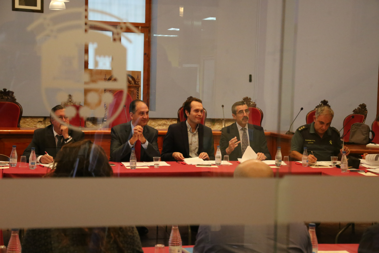 Reunión de la Junta de Seguridad desarrollada en el Ayuntamiento de Cheste.