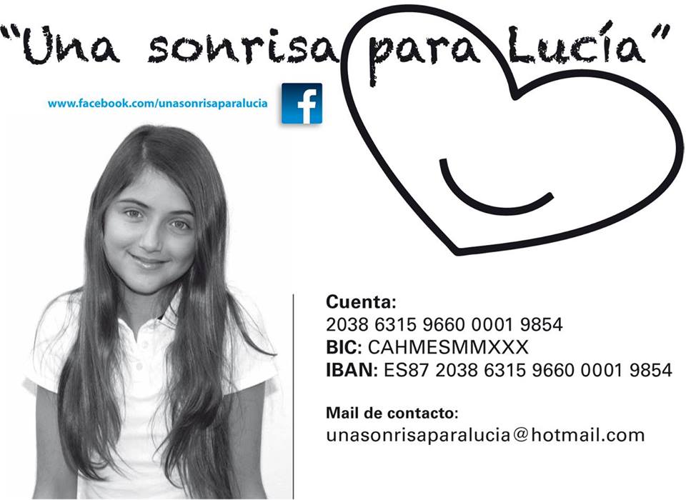 Lucía busca una sonrisa en la que todos podemos participar.