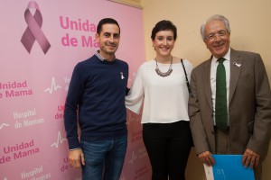 Manises El alcalde de Mislata, Carlos Fernández Bielsa, Miriam Calero, protagonista del documental y el doctor Vicente Gil Suay, gerente del área de salud de Manises.