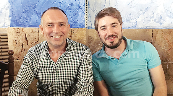 El presidente de la mancomunidad, Rafa Fora, y el alcalde de Buñol, Rafa Pérez.