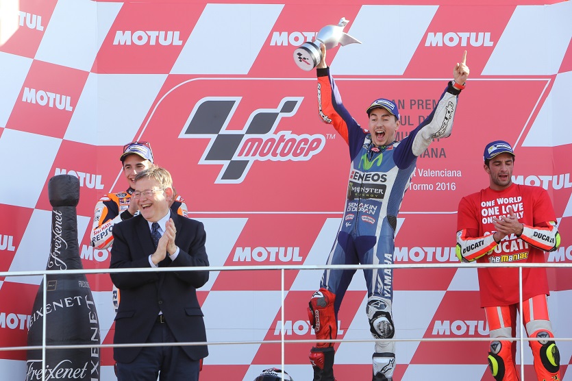 Jorge Lorenzo ha ganado la última prueba reina de esta temporada en Cheste.