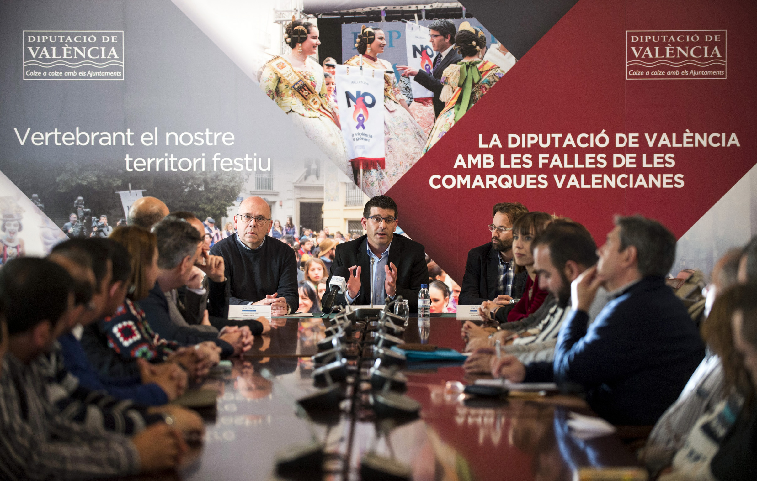 El presidente de la Diputación ha explicado a las juntas falleras locales que el banderín de este año conmemorará el reconocimiento universal si se produce.