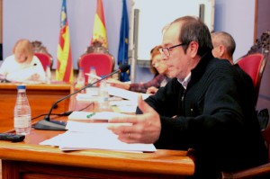 JoseVicenteGuijarro El concejal de Compromís, José Vicente Guijarro, en el pleno.