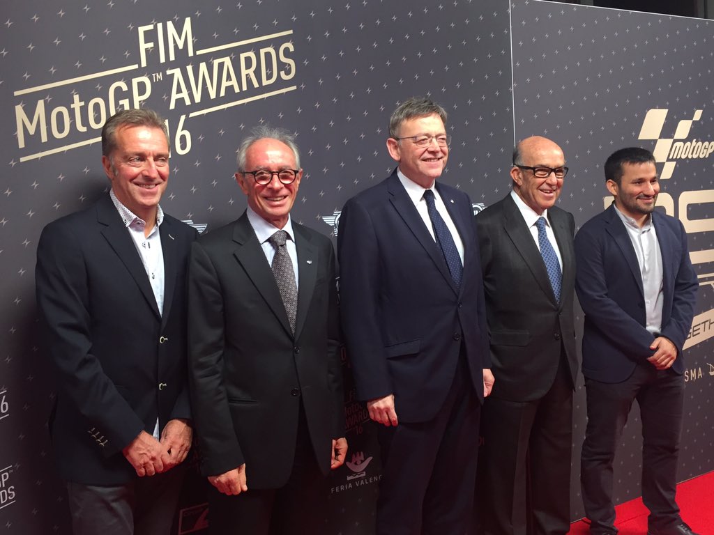 El President de la Generalitat, Ximo Puig, ha asistido a la gala de entrega de premios de la Federación Internacional de Motociclismo de Moto GP 2016.