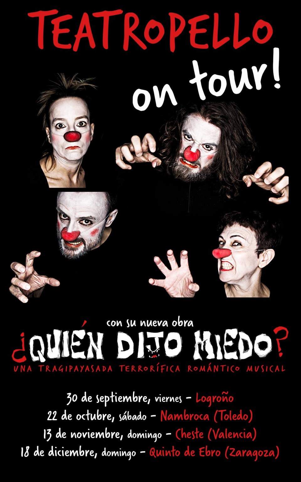 Cartel de la obra en Cheste.
