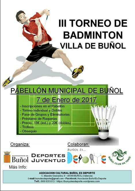 Cartel de la prueba de Buñol.