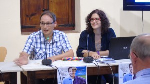 Javier Descalzo, regidor de medi Amibent i Esther Rodríguez, tècnic medi ambient.