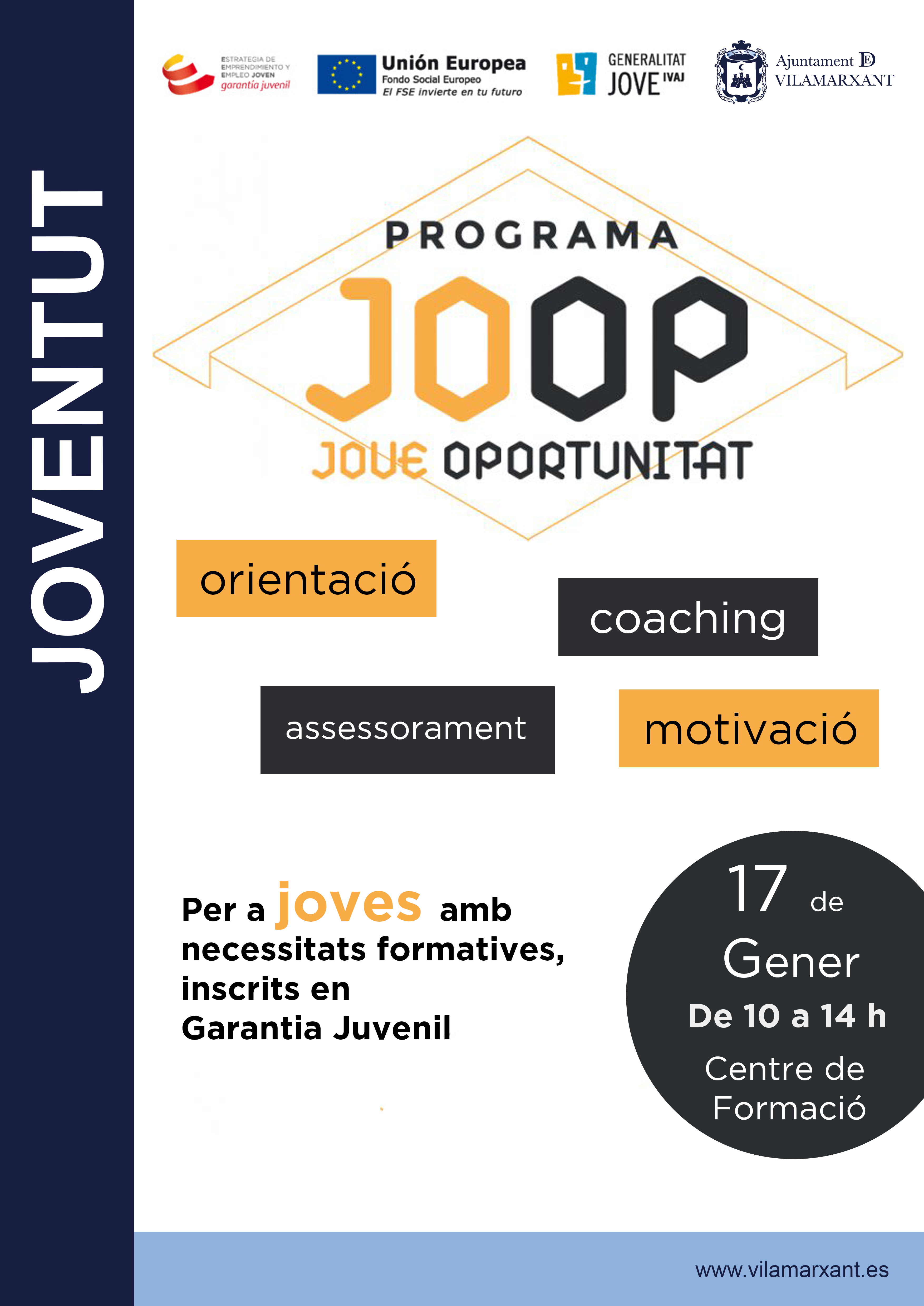 Cartel de las jornadas que acoge Vilamarxant.
