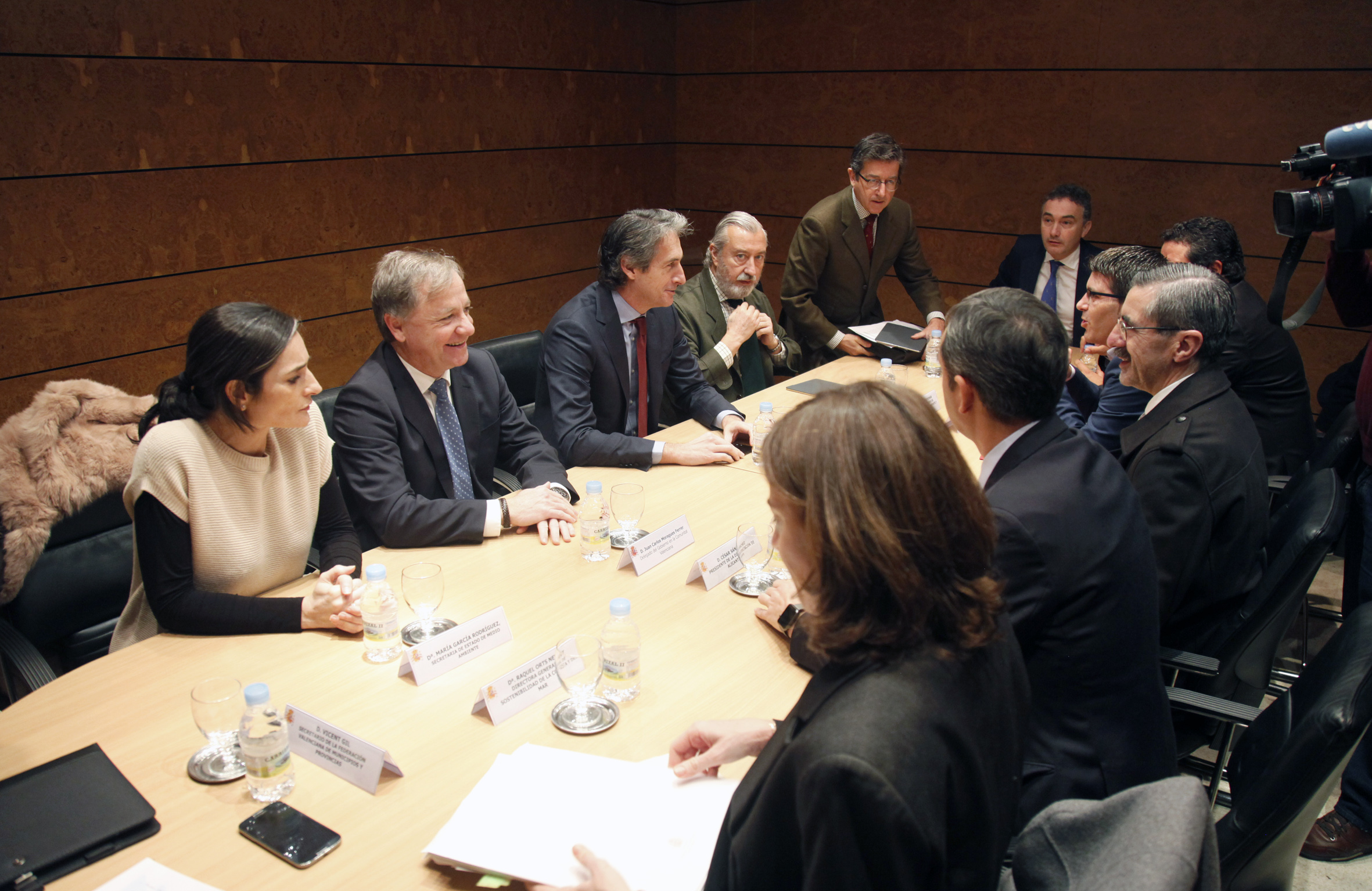 Reunión entre administraciones para analizar los daños ocasionados por el temporal.