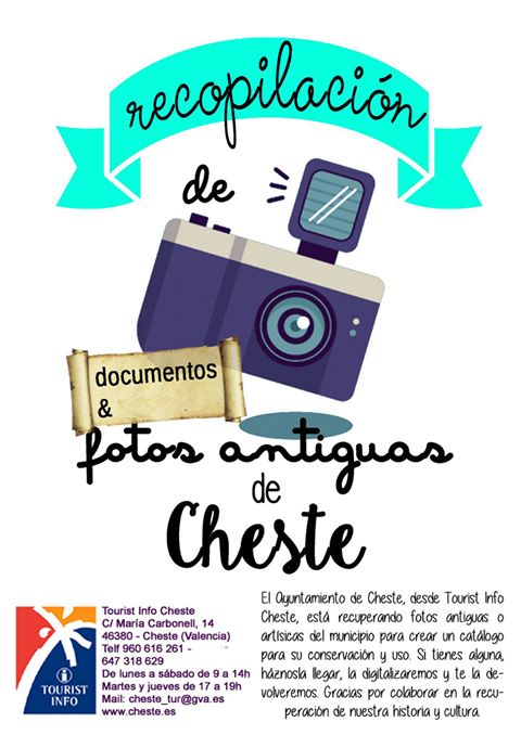 Cartel de la iniciativa cultural en Cheste.