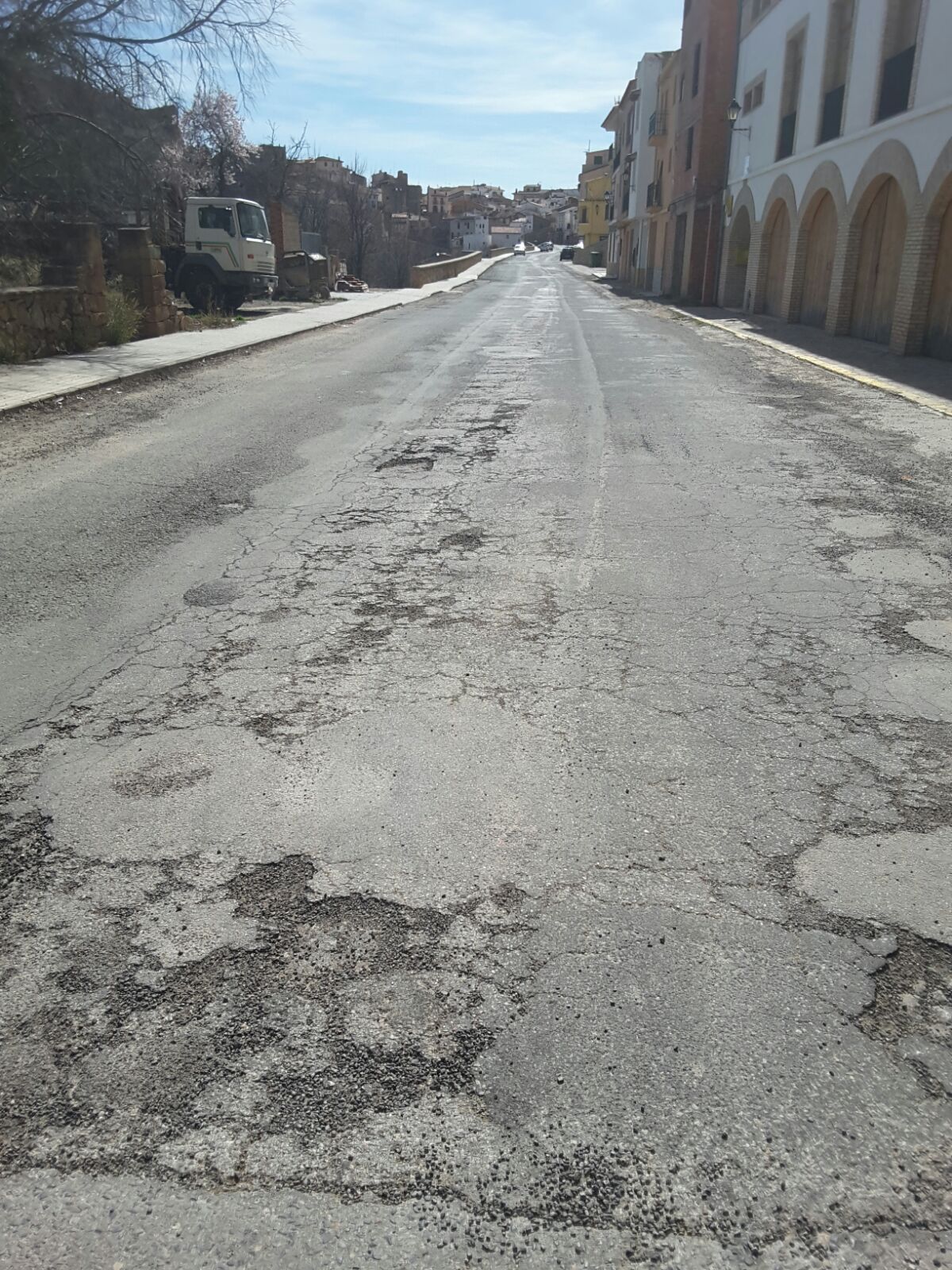 Travesía de Alpuente en la CV-345.