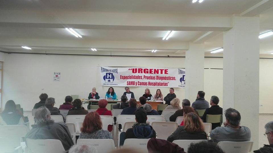 Una imagen de la última asamblea de la plataforma facilitada por la entidad.