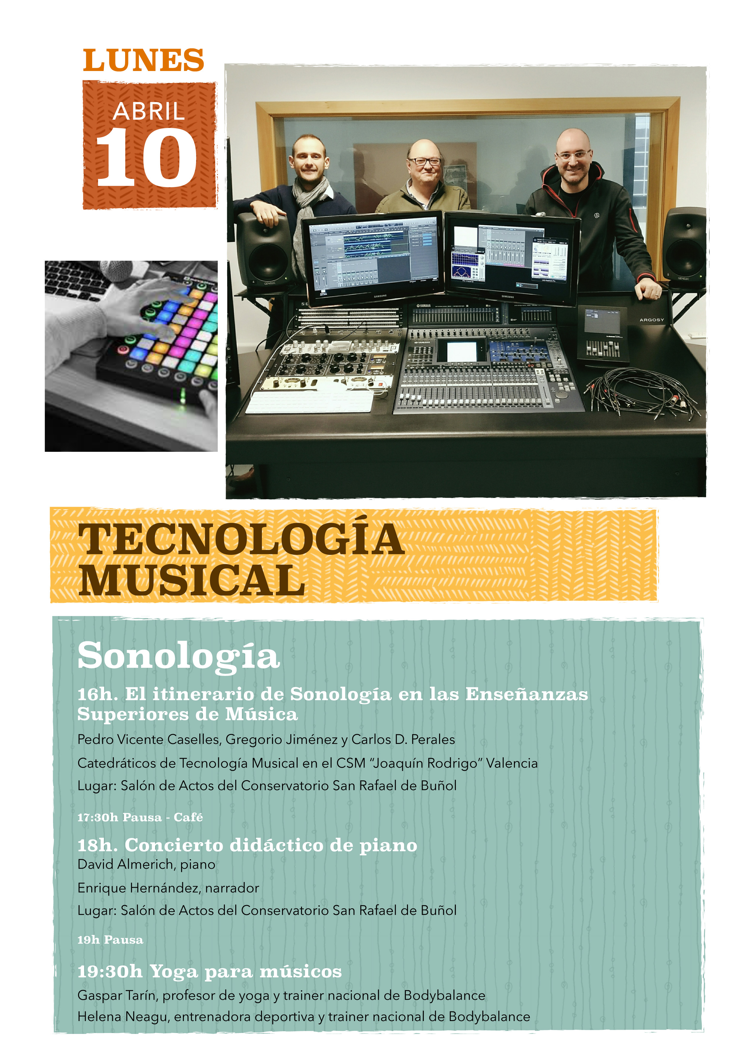 Cartel de la semana musical organizada por el Conservatorio de Buñol.