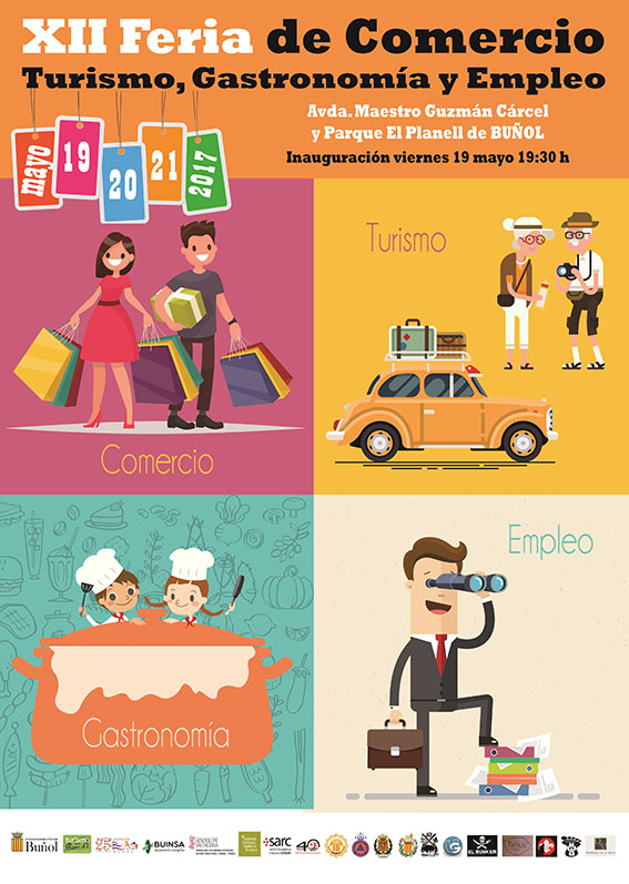 Talleres, exhibiciones, degustaciones gastronómicas, espectáculos, conciertos y mucho más te esperan del 19 al 21 de mayo en la explanada del Planell de Buñol.