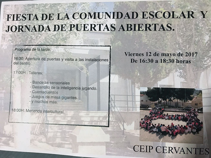 Fiesta de la Comunidad Escolar y lll Jornadas de puertas abiertas.