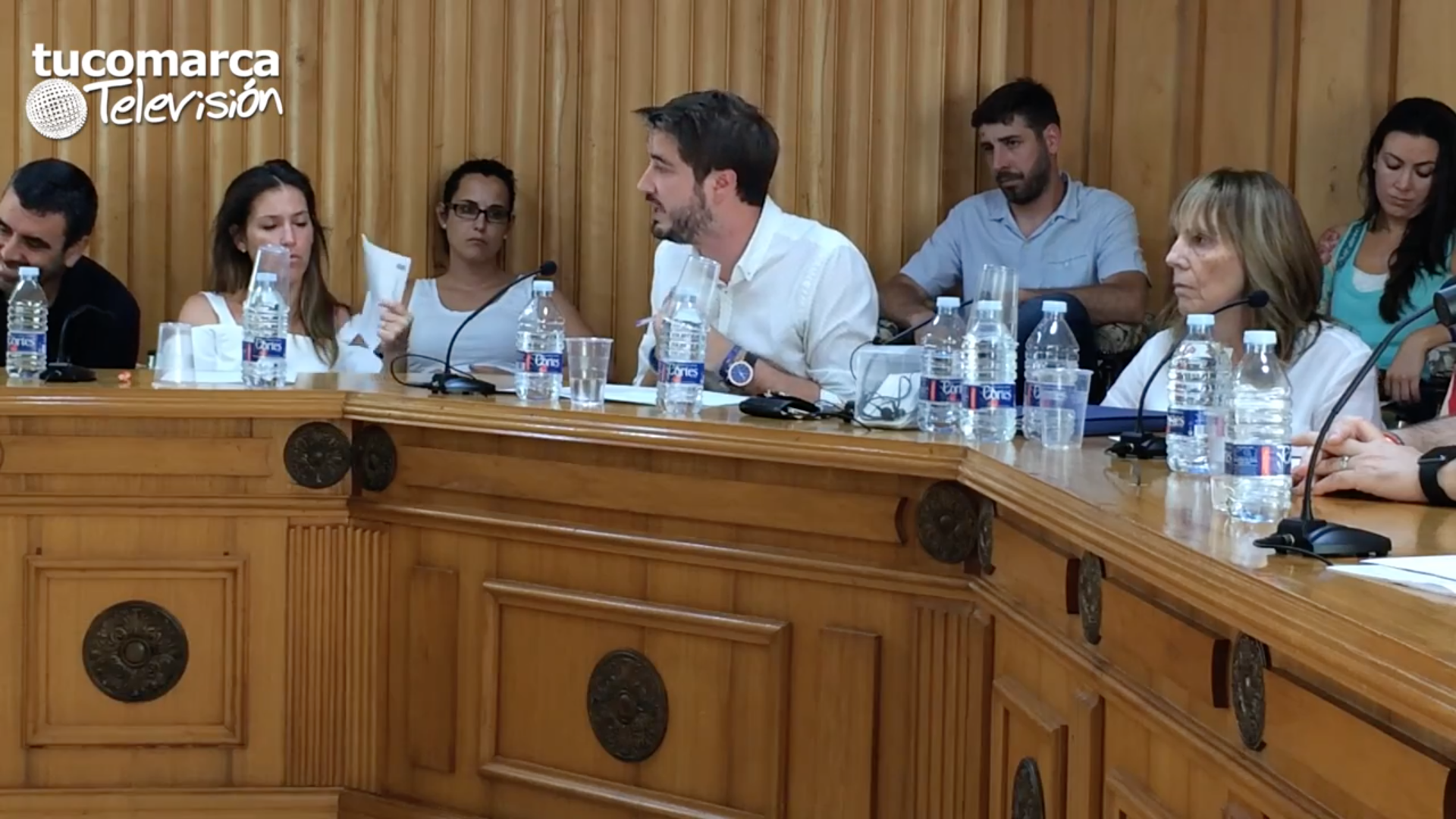 Rafa Pérez en el pleno en el que ha mostrado su renuncia al cargo como alcalde.