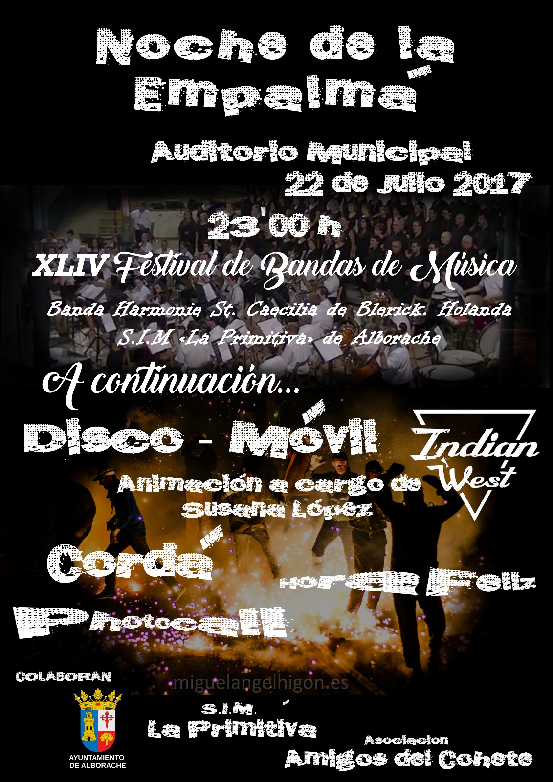 Cartel de la iniciativa de este sábado en Alborache.