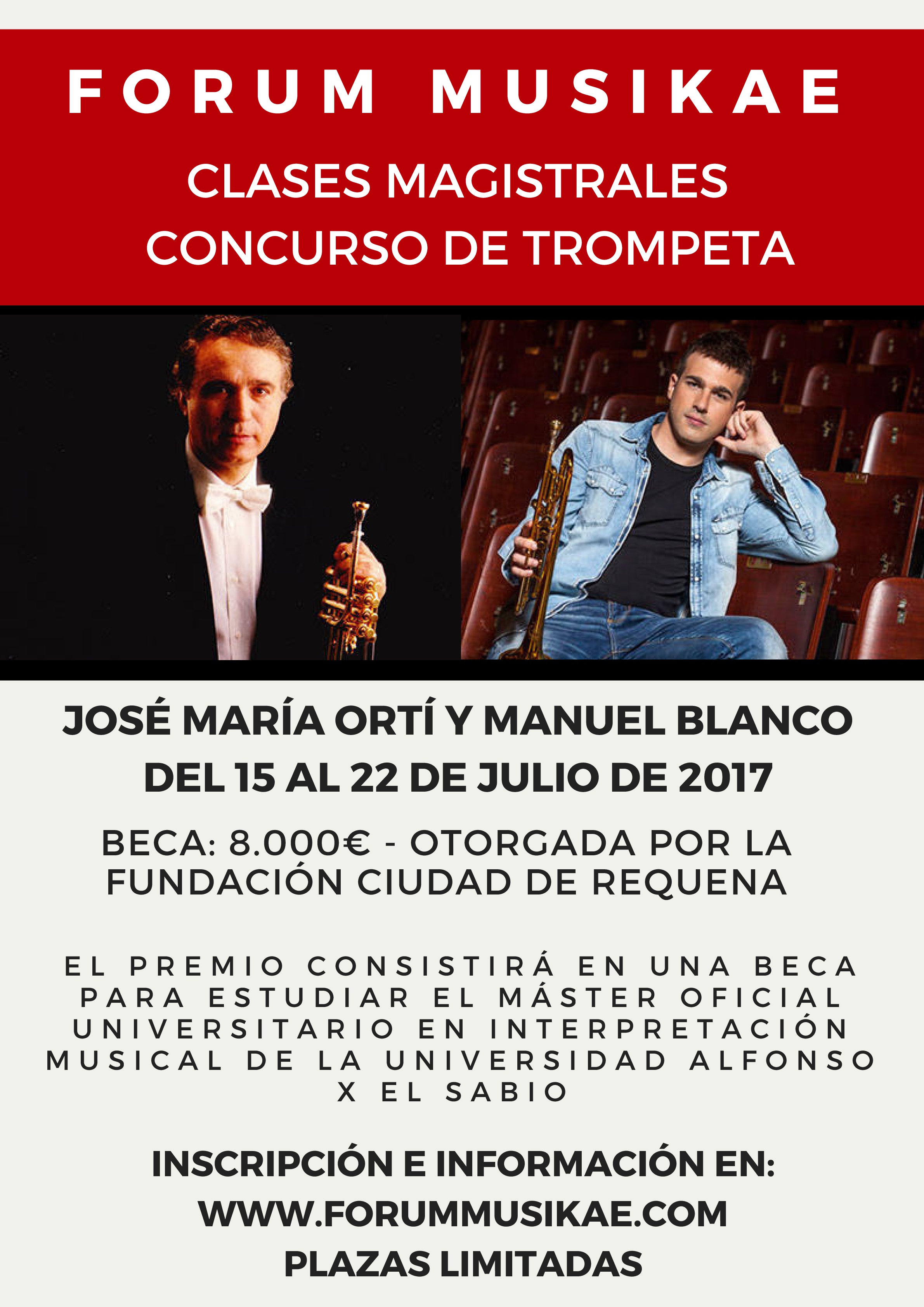 La Fundación Ciudad de Requena ha firmado un convenio de colaboración con la Universidad Alfonso X el Sabio para la creación de una cátedra de trompeta "Ciudad de Requena".