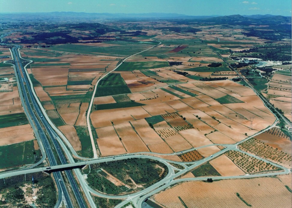 Una imagen aérea de los terrenos de El Rebollar donde s podría instalar la ZAL.
