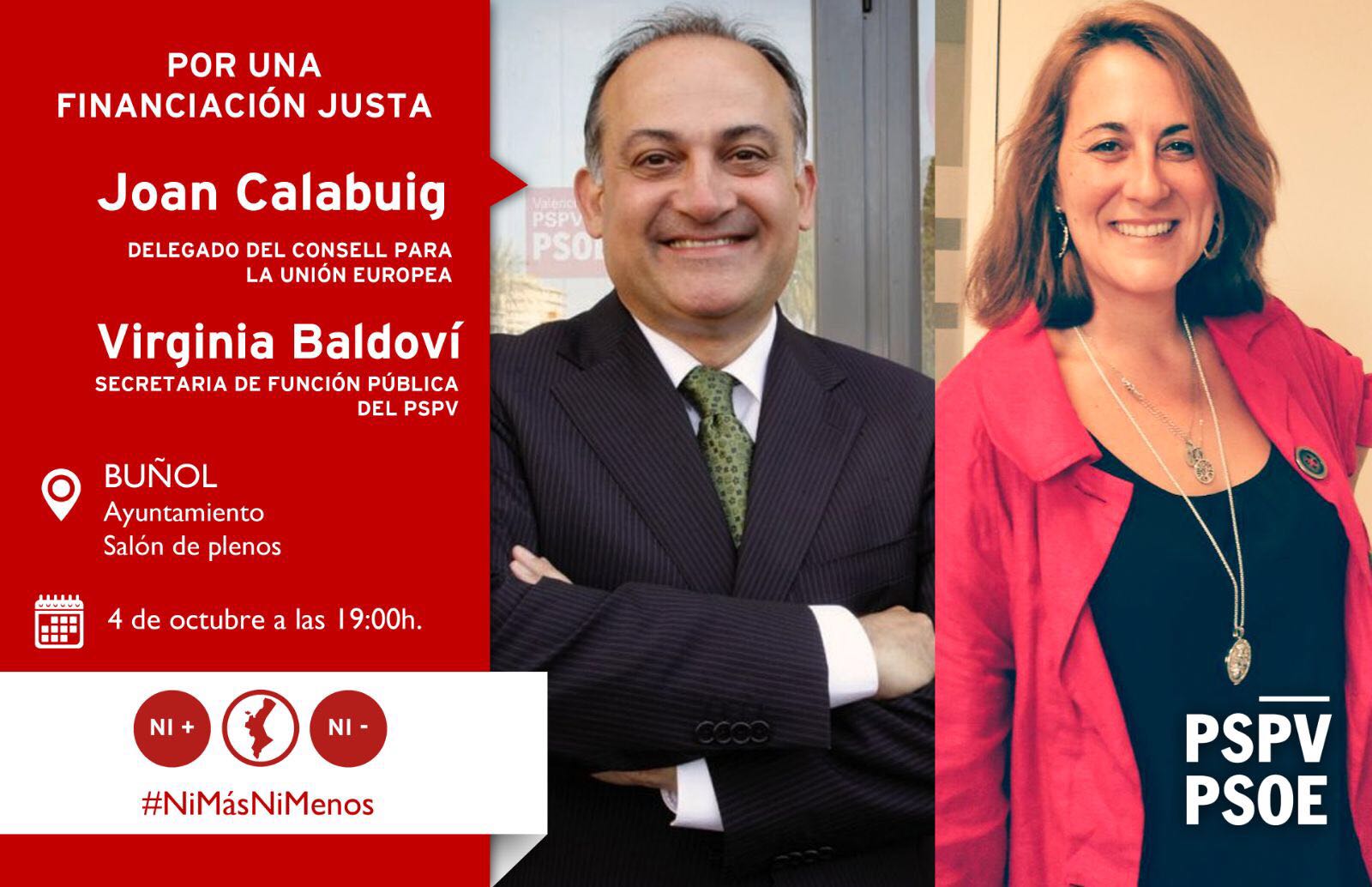 Joan Calabuig y Virginia Baldoví.