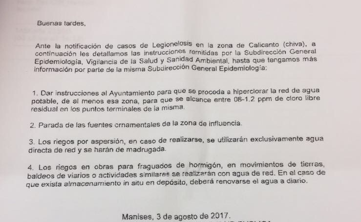 Escrito aportado por el Partido Popular para justificar su denuncia.