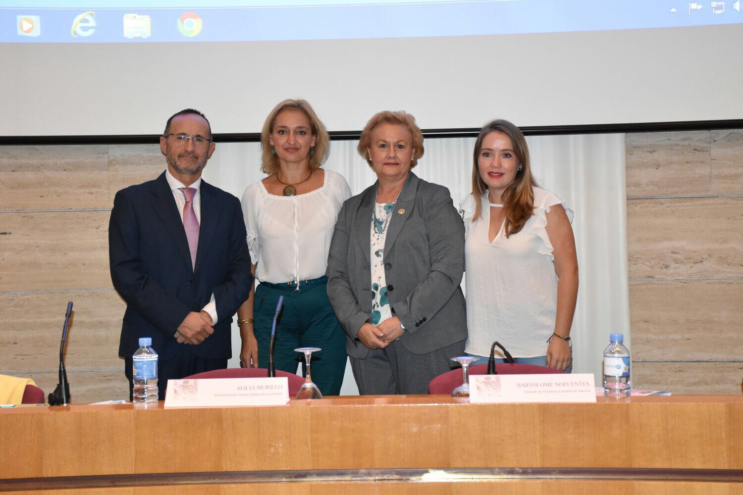 Bartolomé Nofuentes durante el encuentro organizado por la Federación de Entidades Culturales Andaluzas en la Comunidad Valenciana (FECA-CV)