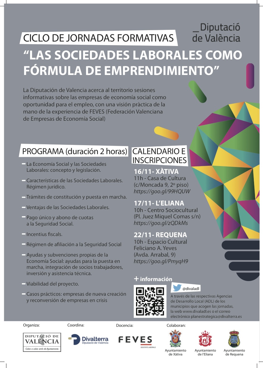 Cartel de la iniciativa que se desarrolla en Requena.