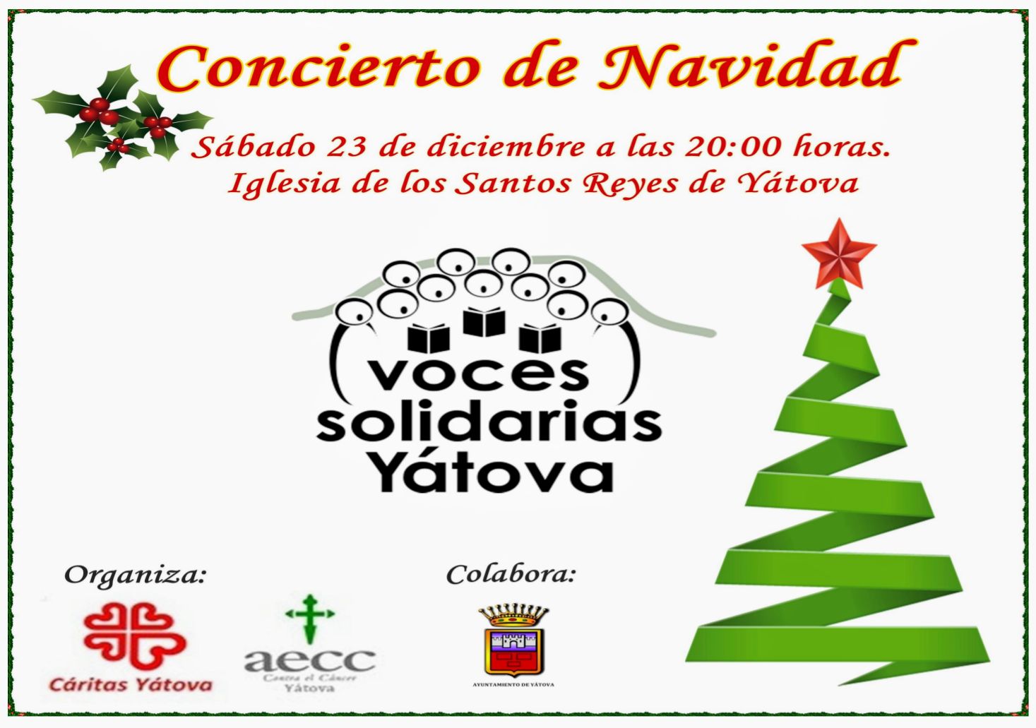 Los donativos recaudados a la entrada se destinarán integramente a las labores sociales.