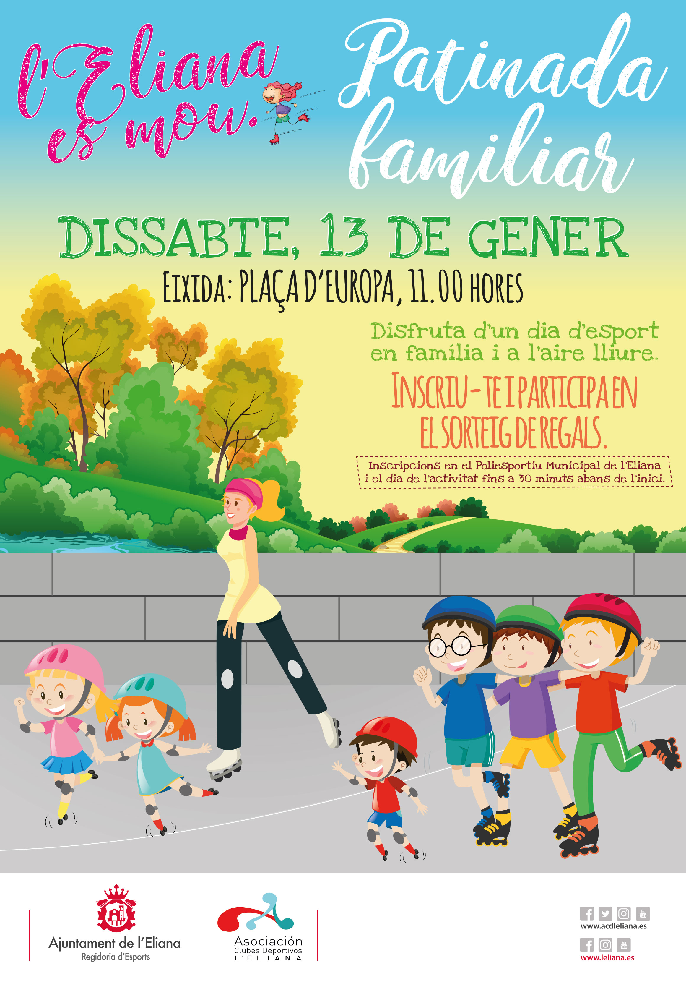 Cartel de la patina en L'Eliana.