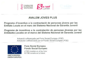 Cartel Avalem Joves Plus.